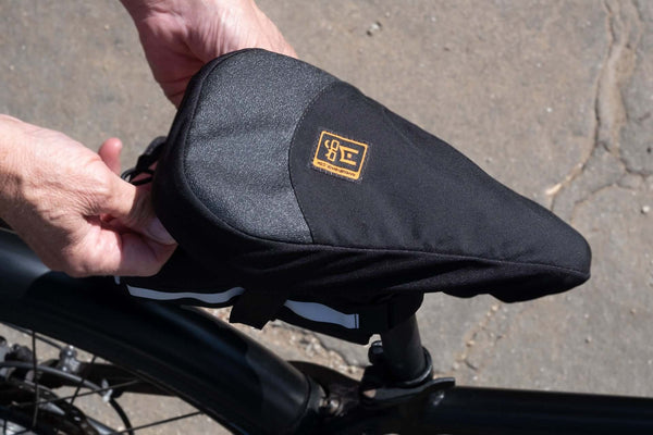 The Saddle Jack|Protect the one you love, your bike saddle. The Saddle Jack is the most requested companion piece to our amazingly popular The Original Handlebar Jack®. Designed to protect your seat from scratches when turning over your bike to repair it