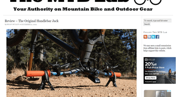 The MTB Lab Reviews The Original Handlebar Jack - Handlebar Jack