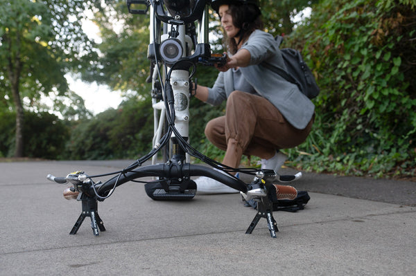 The Original Handlebar Jack V3 Bundle with Saddle Jack and Reflective Safety Stickers