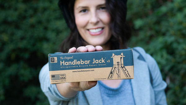 The Original Handlebar Jack V3 Bundle with Tool Pack and Reflective Safety Stickers