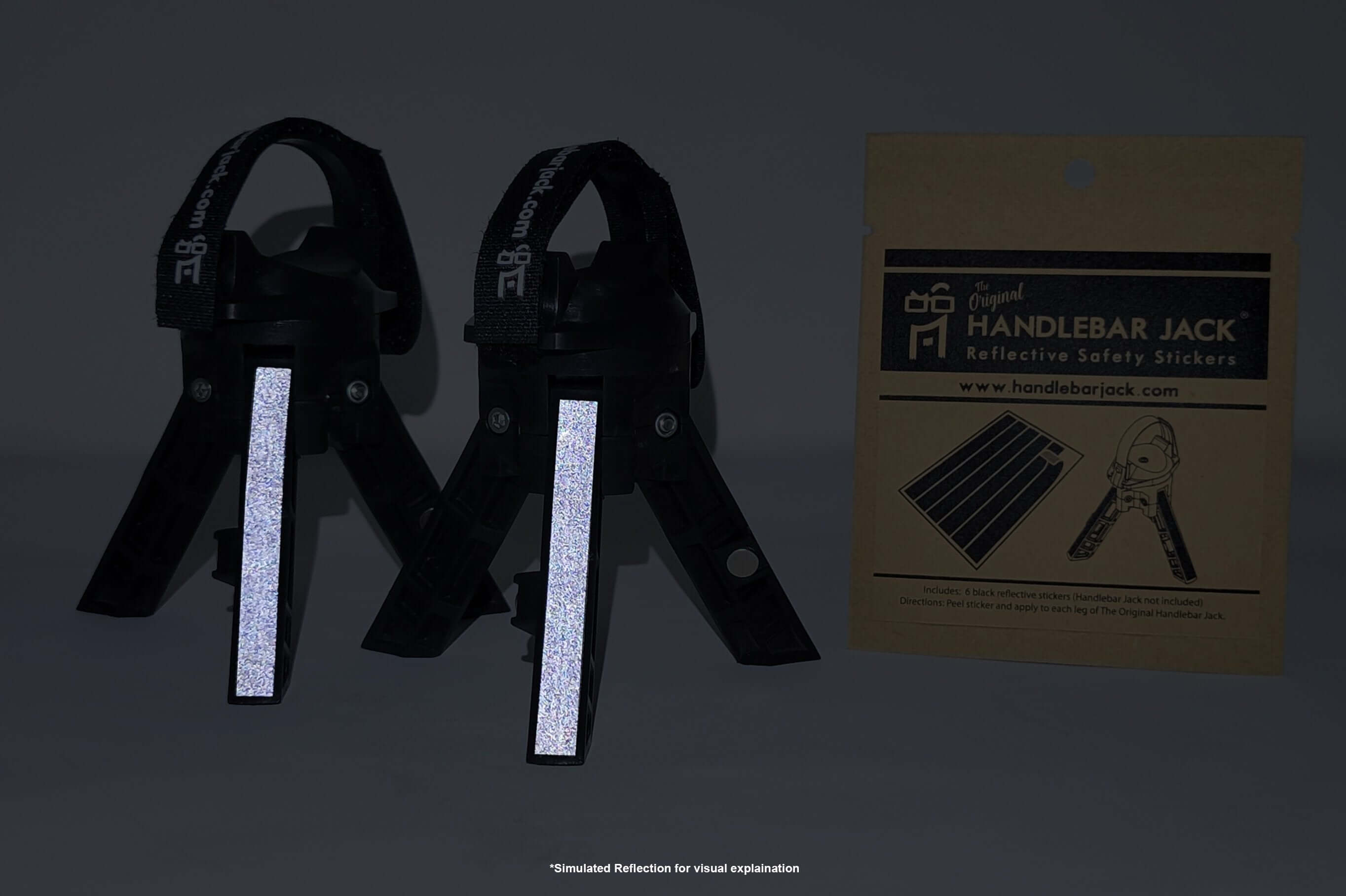 Reflective Safety Stickers for Handlebar Jack